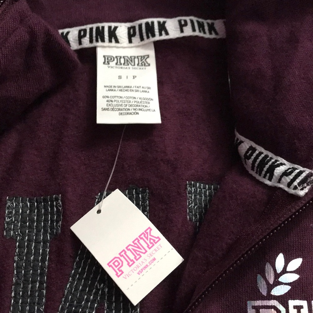 PINK half zip sweater